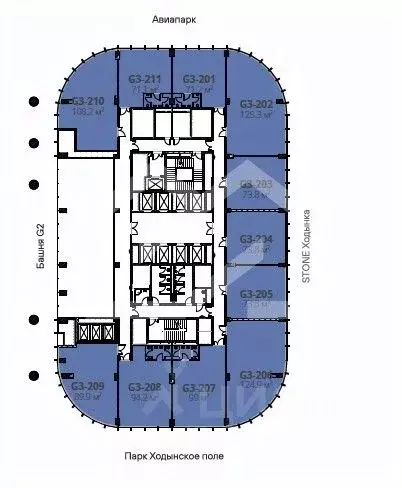 Помещение свободного назначения в Москва Ходынский бул., 20Ас1 (74 м) - Фото 2