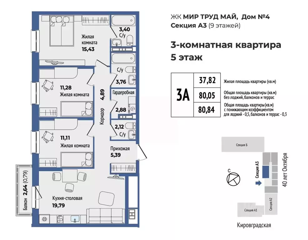 3-к кв. Свердловская область, Екатеринбург Уралмаш жилрайон, Мир Труд ... - Фото 0