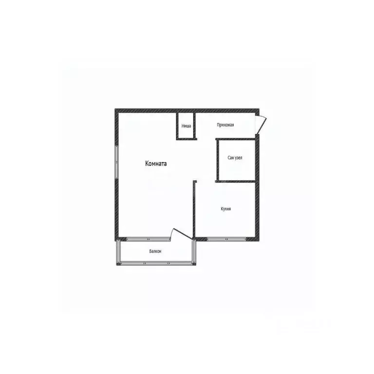1-к кв. Приморский край, Владивосток ул. Шепеткова, 44 (30.9 м) - Фото 1