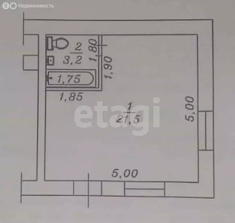 Квартира-студия: Супсех, улица Пушкина, 48 (24.7 м) - Фото 1