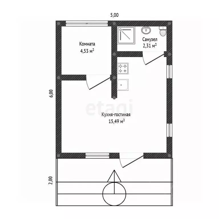 Дом в Башкортостан, Уфимский район, Булгаковский сельсовет, Уршак СНТ ... - Фото 1