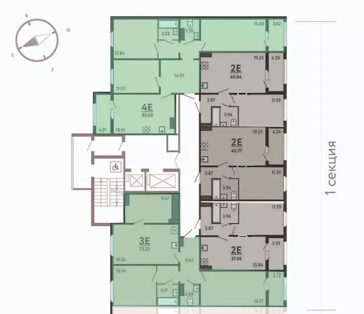 1-к кв. Курская область, Курск Курского завода тракторных запчастей ... - Фото 2