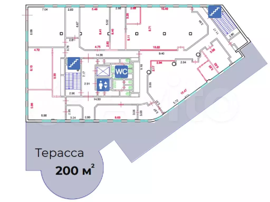 Офис, 737.6 м в БЦ «на ул. Большая Якиманка, 18 - Фото 1