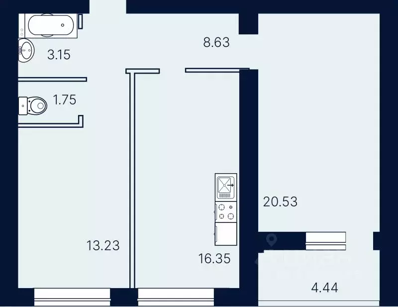 2-к кв. Саратовская область, Саратов ул. Имени Николая Егорова (68.08 ... - Фото 0