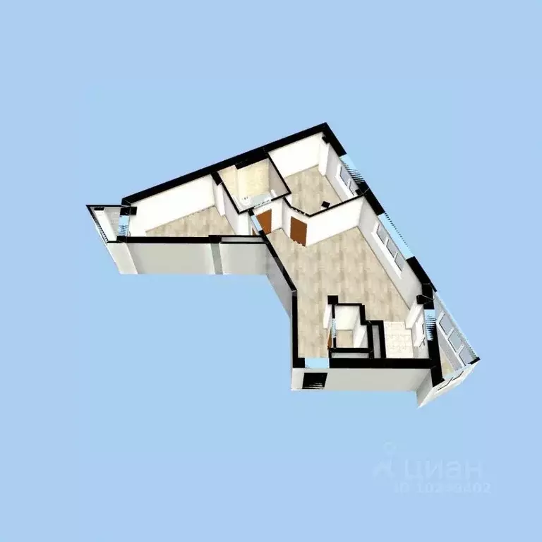 3-к кв. Башкортостан, Уфа ул. Бабушкина, 25/1 (87.8 м) - Фото 1