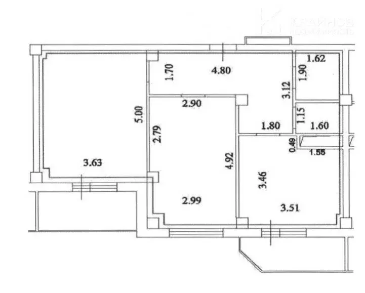 2-комнатная квартира: Воронеж, улица Шишкова, 72/1 (58.8 м) - Фото 1