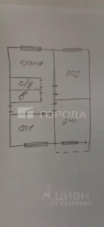 3-к кв. Кемеровская область, Новокузнецк Фестивальная ул., 8 (77.3 м) - Фото 2