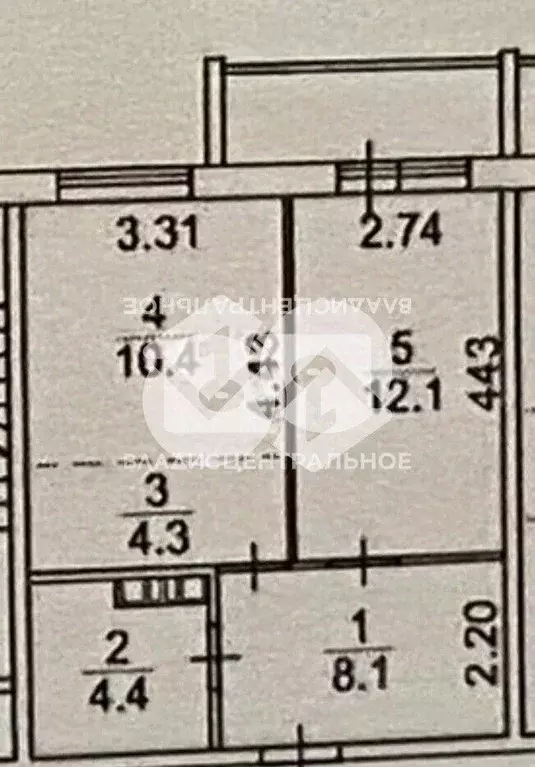 1-к кв. Новосибирская область, Обь Октябрьская ул., 3 (39.3 м) - Фото 2
