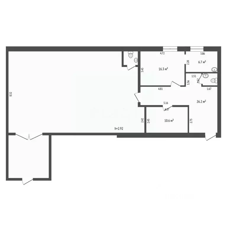 Помещение свободного назначения в Тюменская область, Тюмень ул. ... - Фото 1