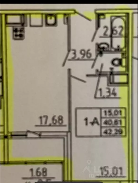 Продаётся 1-к квартира, 44 м - Фото 0