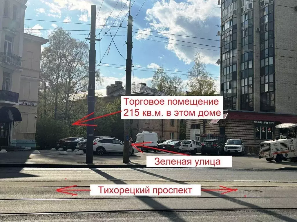 Торговая площадь в Санкт-Петербург Тихорецкий просп., 24К2 (215 м) - Фото 1