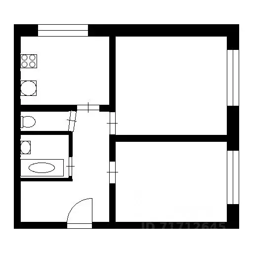 2-к кв. Воронежская область, Воронеж ул. Ломоносова, 114/17 (40.0 м) - Фото 2