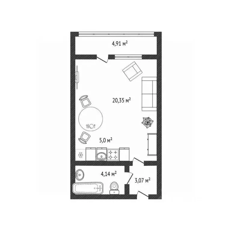 Студия Новосибирская область, Новосибирск ул. Виктора Шевелева, 36 ... - Фото 2
