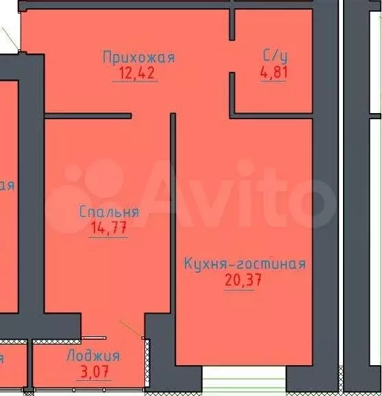 2-к. квартира, 60 м, 12/17 эт. - Фото 0
