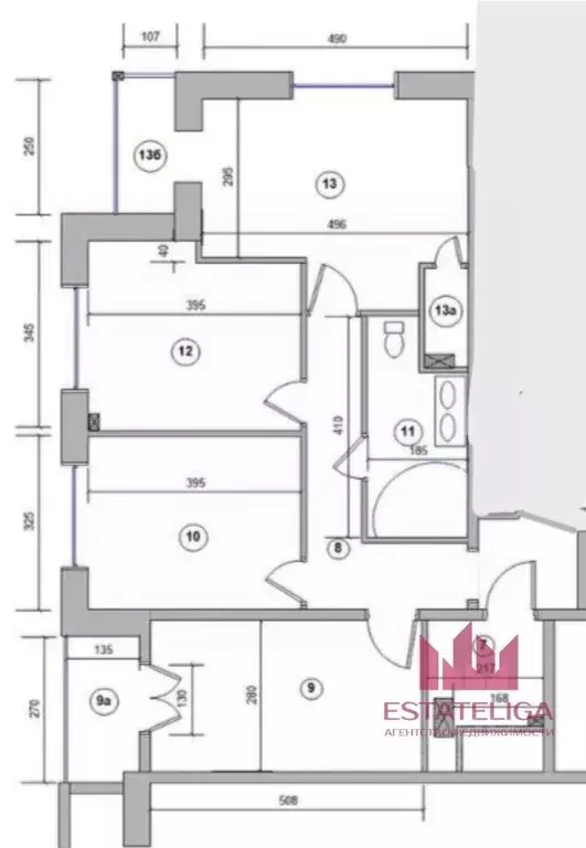3-к кв. Москва 6-я Кожуховская ул., 15к2 (79.7 м) - Фото 2