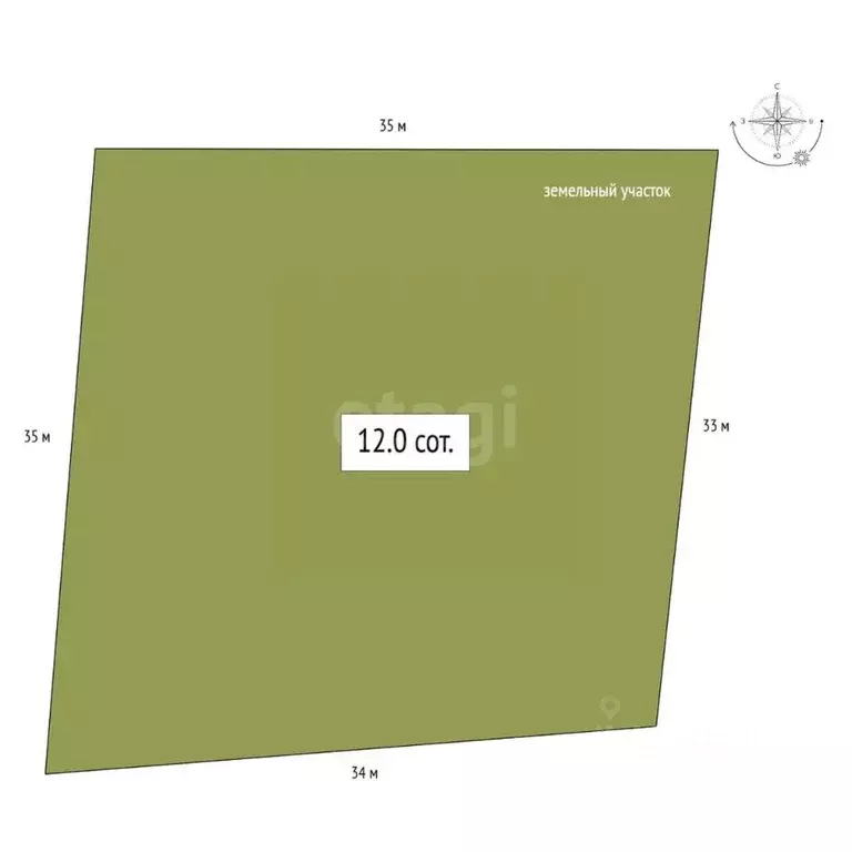 Участок в Алтай, Майминский район, Поселок филиал ул. Родниковая (12.0 ... - Фото 2