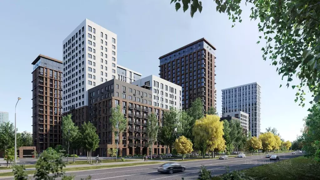3-к кв. Татарстан, Казань ул. Рауиса Гареева (55.91 м) - Фото 1