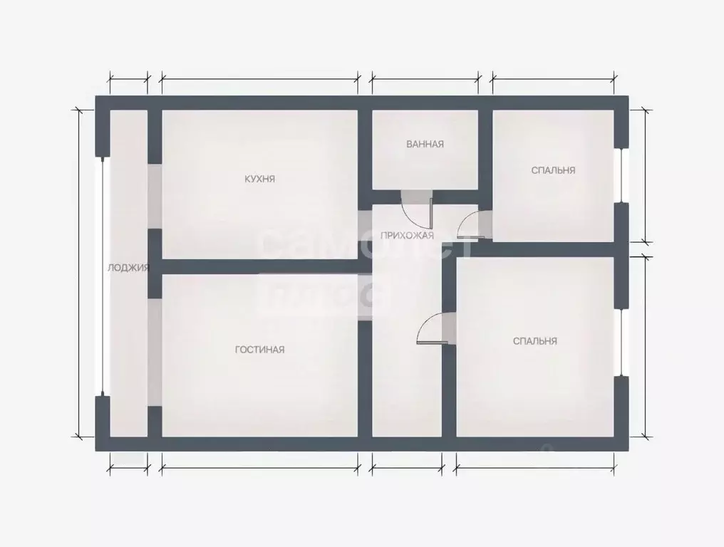 3-к кв. Краснодарский край, Апшеронск ул. 9 Января, 35 (62.3 м) - Фото 2