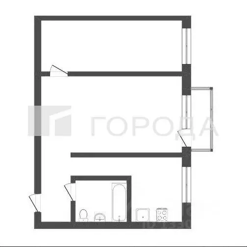 2-к кв. Кемеровская область, Новокузнецк ул. Мичурина, 10 (48.5 м) - Фото 2