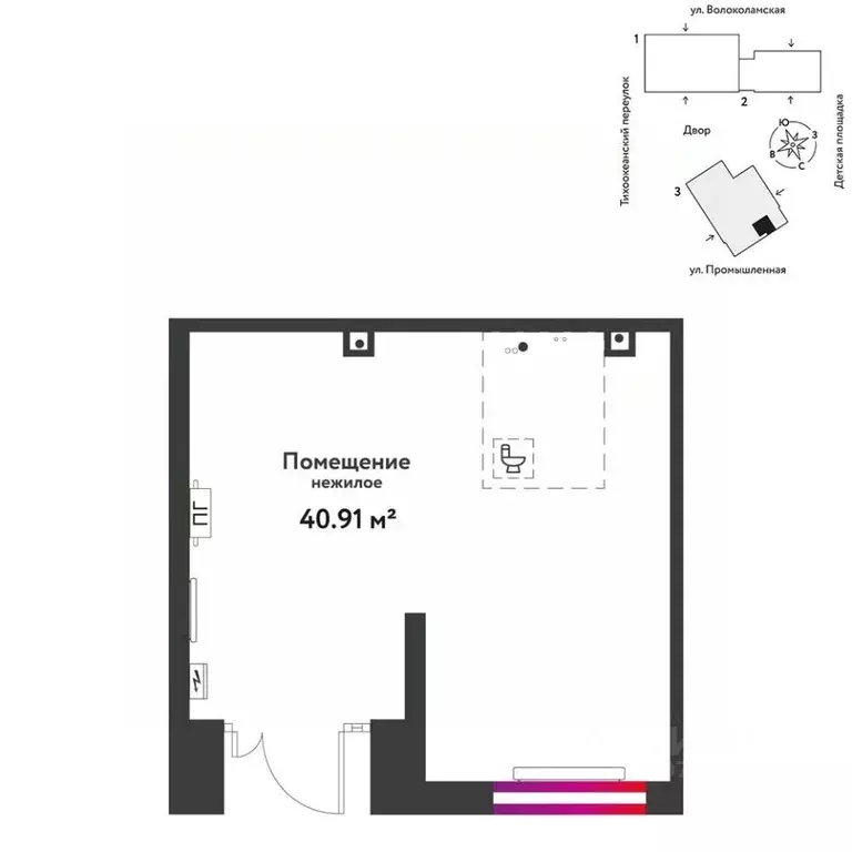 Торговая площадь в Тюменская область, Тюмень ул. Мельникайте, 42к1 (41 ... - Фото 1