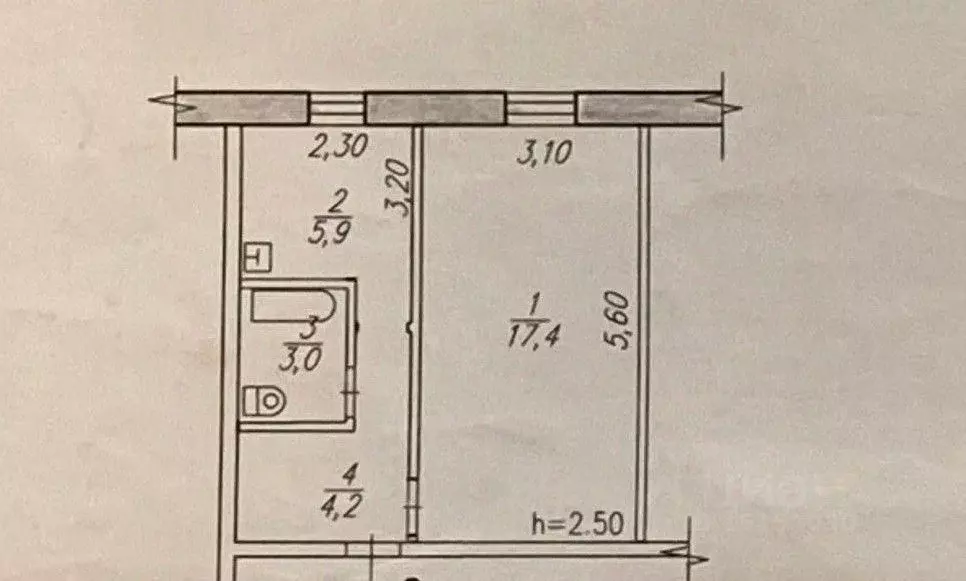1-к кв. Хабаровский край, Хабаровский район, с. Калинка ул. Авиаторов, ... - Фото 1