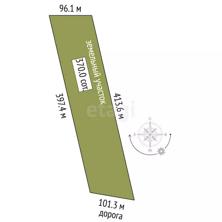 Участок в Трудовское сельское поселение, СНТ Журавушка (369.99 м) - Фото 1