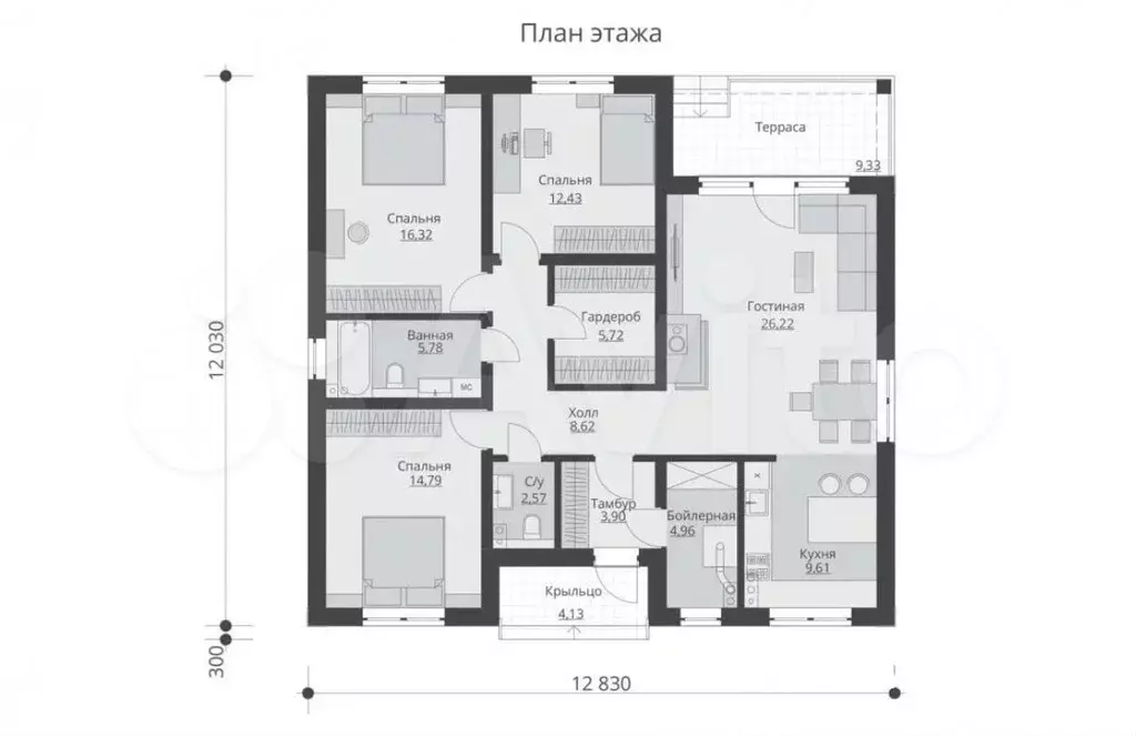 Дом 113 м на участке 5 сот. - Фото 0
