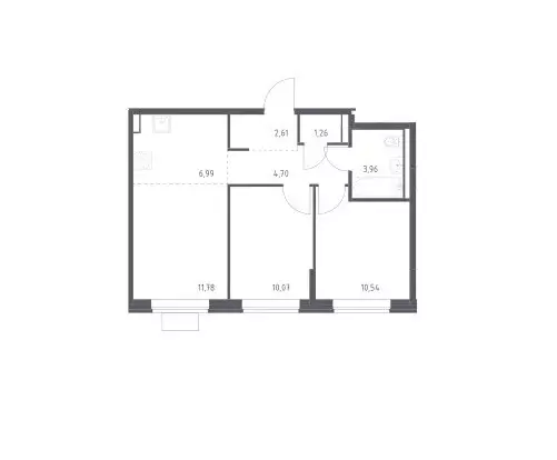 Продаётся 2-к квартира, 51.91 м - Фото 0