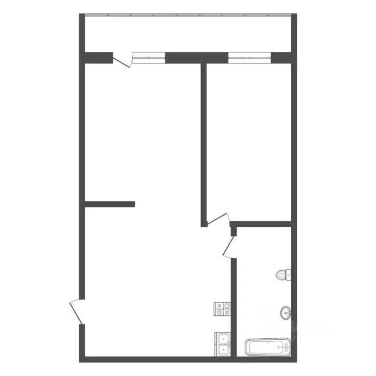 2-к кв. Тюменская область, Тюмень Мало-Загородная ул., 19 (47.3 м) - Фото 2