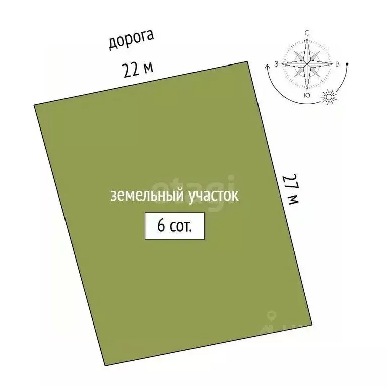 Участок в Крым, Ленинский район, с. Калиновка ул. Абденановой (6.0 ... - Фото 2