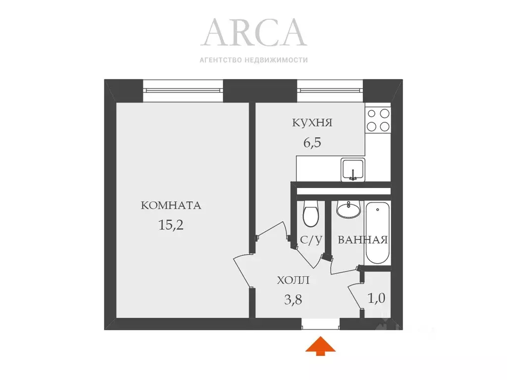 1-к кв. Санкт-Петербург ул. Димитрова, 10К1 (28.7 м) - Фото 1