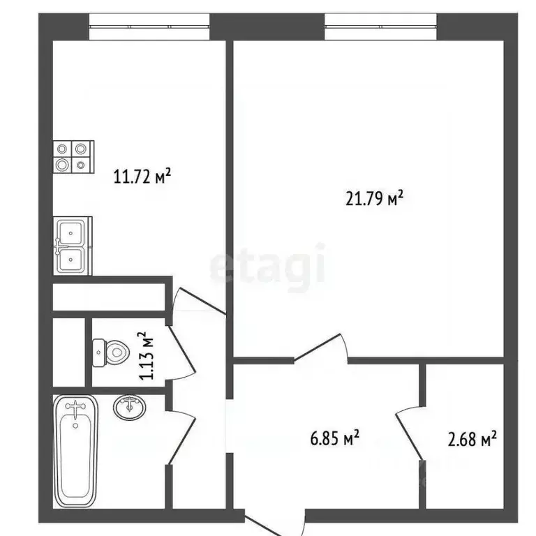 1-к кв. Москва ул. 5-я Нововатутинская, 9 (38.5 м) - Фото 1