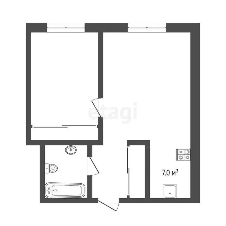 2-комнатная квартира: Москва, 1-я улица Леонова, 18 (42 м) - Фото 0
