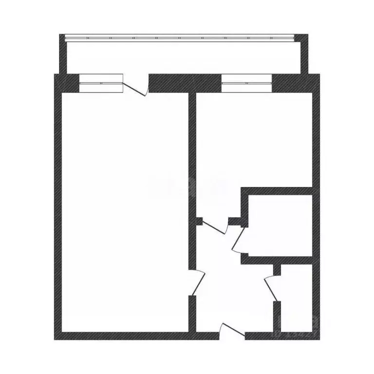 1-к кв. Курганская область, Курган ул. Анфиногенова, 7 (28.7 м) - Фото 2