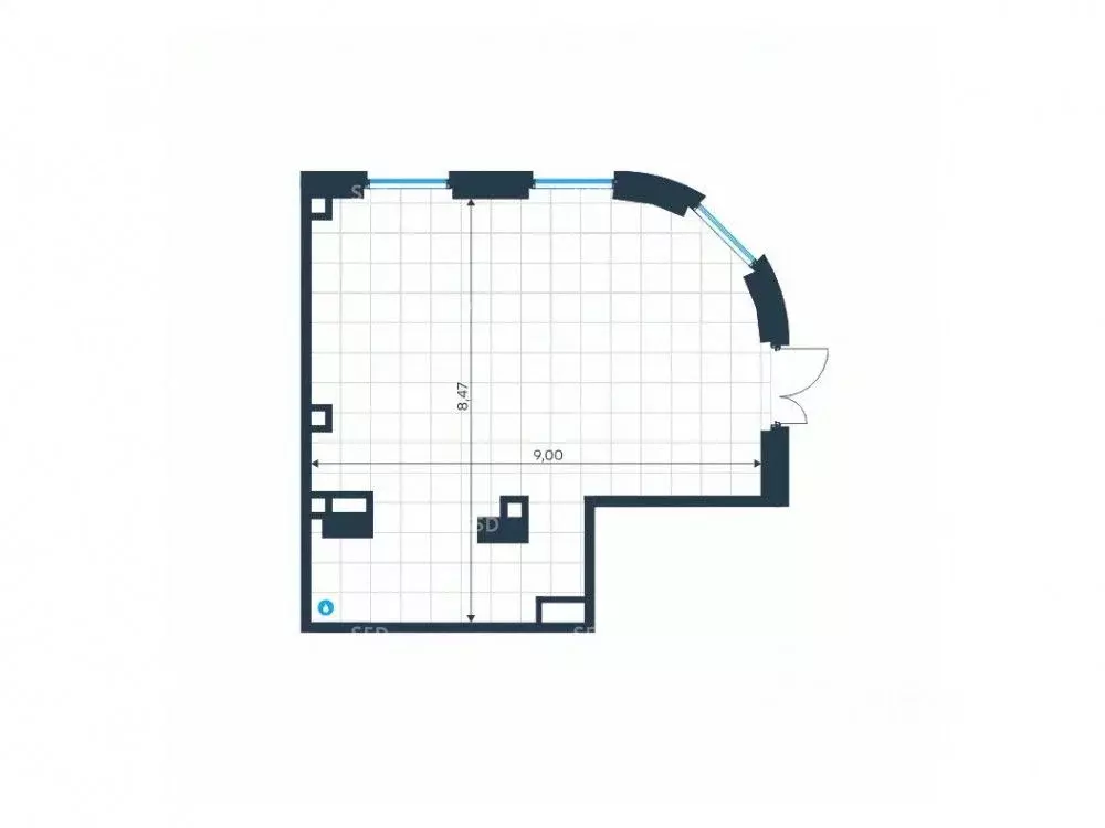 Торговая площадь в Москва Левел Нижегородская жилой комплекс, 5 (64 м) - Фото 2