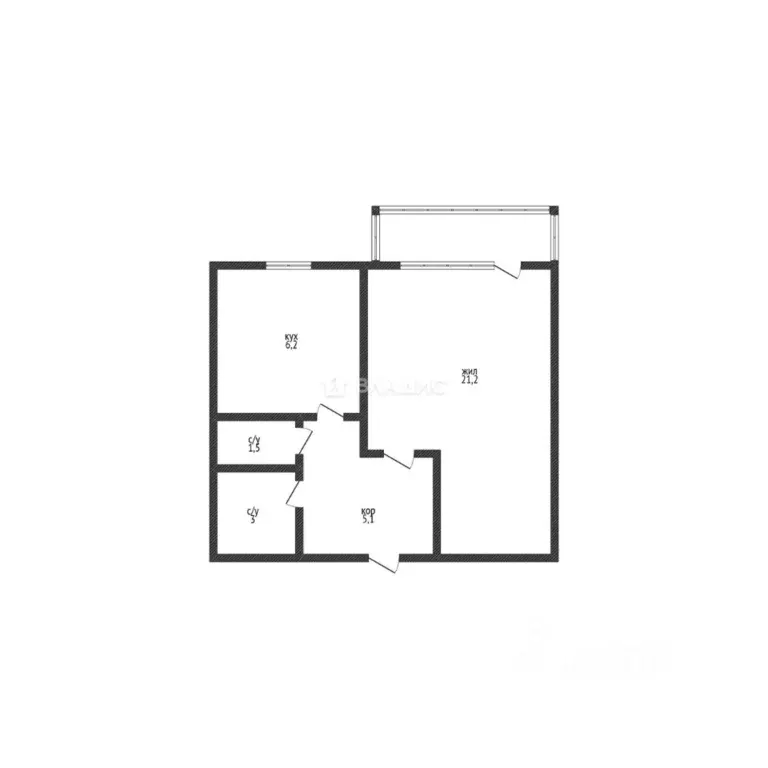 1-к кв. Адыгея, Майкоп ул. 2-я Некрасова, 3 (37.3 м) - Фото 2