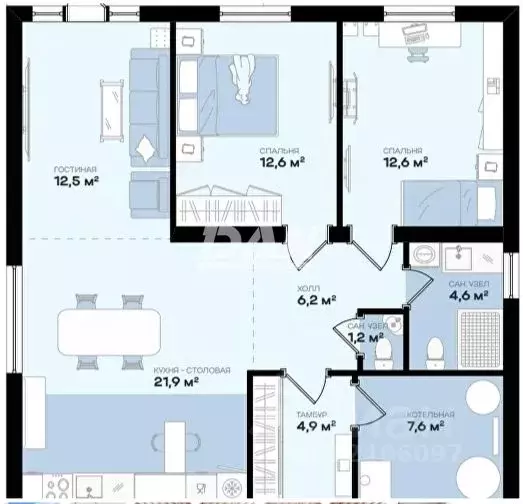 Дом в Челябинская область, Сосновский муниципальный округ, пос. ... - Фото 2
