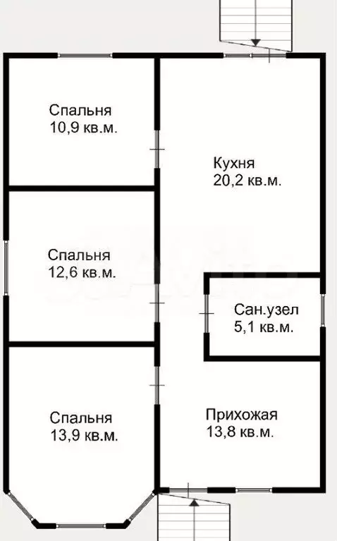 Дом 76,5 м на участке 5,7 сот. - Фото 0