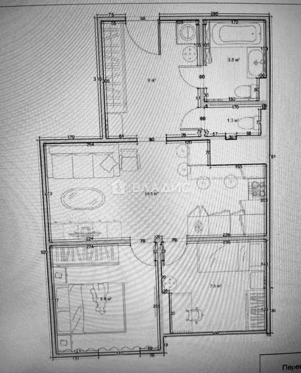 Квартира, 2 комнаты, 45 м - Фото 2