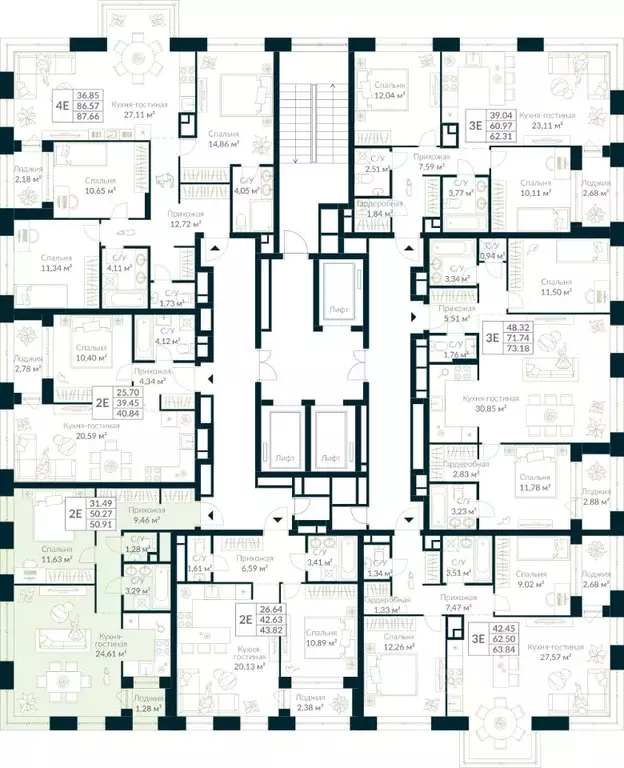 1-к кв. Башкортостан, Уфа Глумилино жилрайон, Урман Сити жилой ... - Фото 2