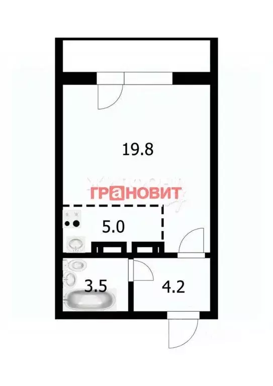 Студия Новосибирская область, Новосибирск ул. Татьяны Снежиной, 21/1 ... - Фото 1