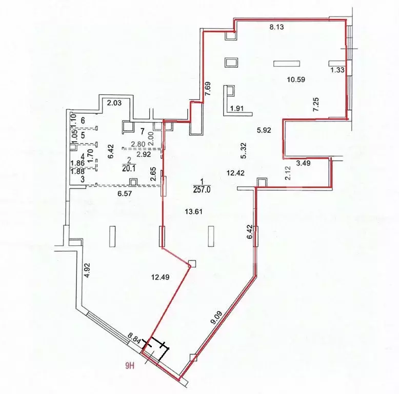 Помещение свободного назначения в Москва Каширский проезд, 25к2 (191 ... - Фото 2