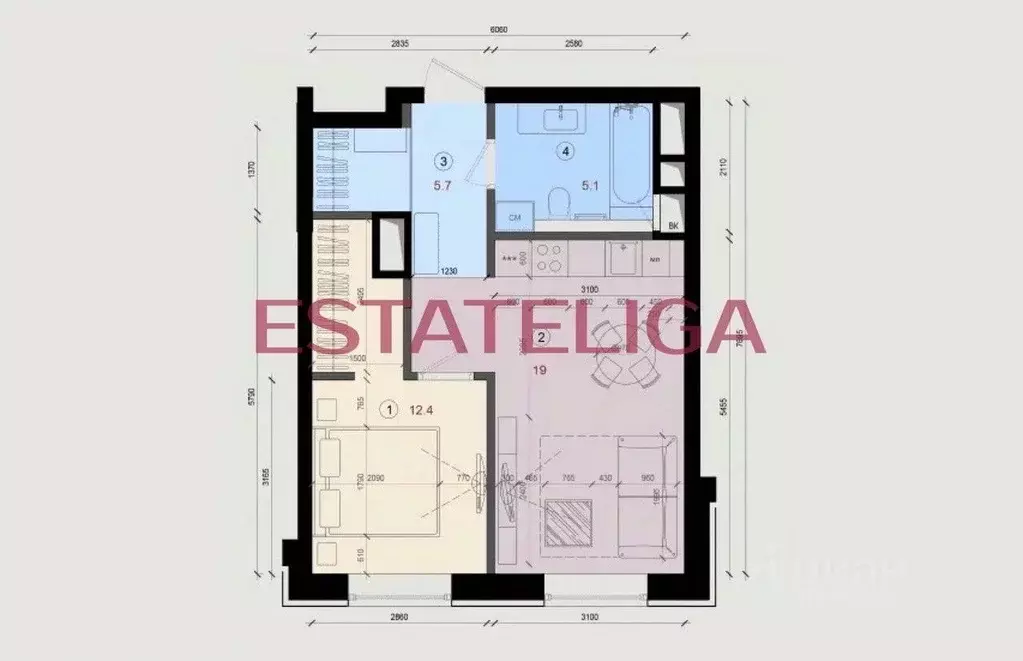 2-к кв. Москва Большая Филевская ул., 4 (40.0 м) - Фото 1