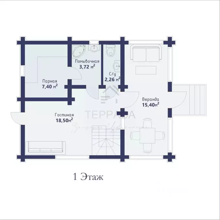 Дом в Ленинградская область, Приозерский район, Сосновское с/пос, ... - Фото 1