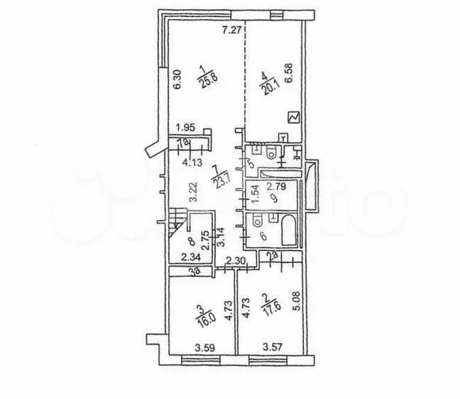 5-к. квартира, 250 м, 10/11 эт. - Фото 0