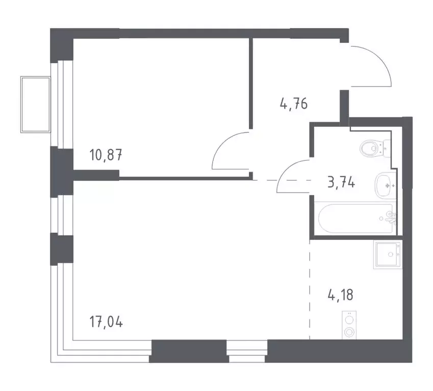 1-комнатная квартира: Ленинский городской округ, ЖК Новое Видное, 15 ... - Фото 1