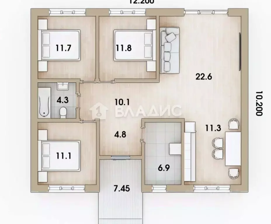 Дом в Башкортостан, Стерлитамакский район, Красноярский сельсовет, с. ... - Фото 1