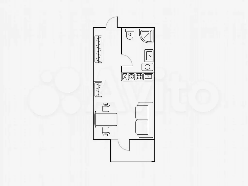 Квартира-студия, 19 м, 2/16 эт. - Фото 0