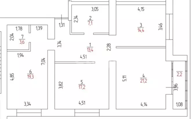 3-комнатная квартира: Оренбург, улица Неплюева, 2 (98.4 м) - Фото 0