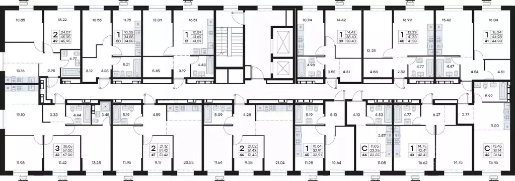 1-к кв. Приморский край, Владивосток Клуб 25 жилой комплекс, 1 (34.88 ... - Фото 2